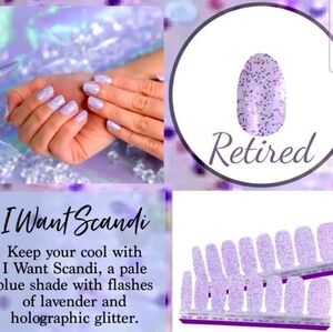 I Want Scandi Color Street Lavender Glitter Nail Wraps